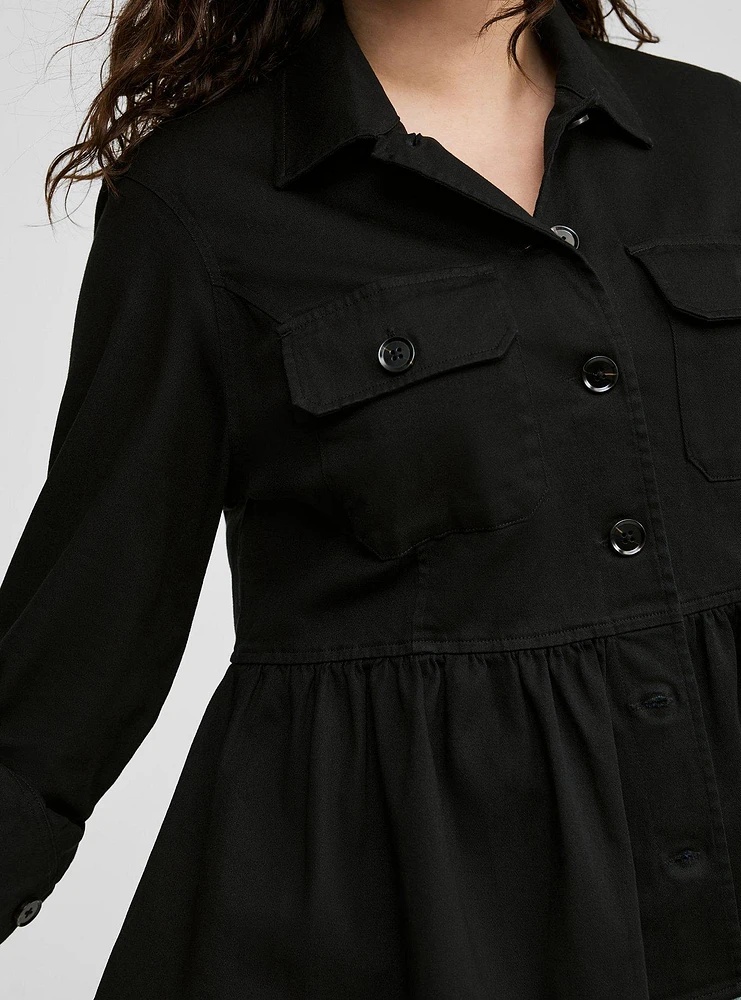 Peplum Utility Jacket