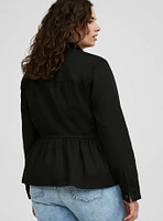 Peplum Utility Jacket