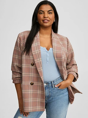 Relaxed Tailored Twill Blazer