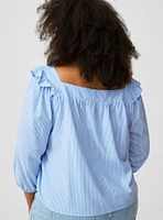 Ruffle Trim Blouse