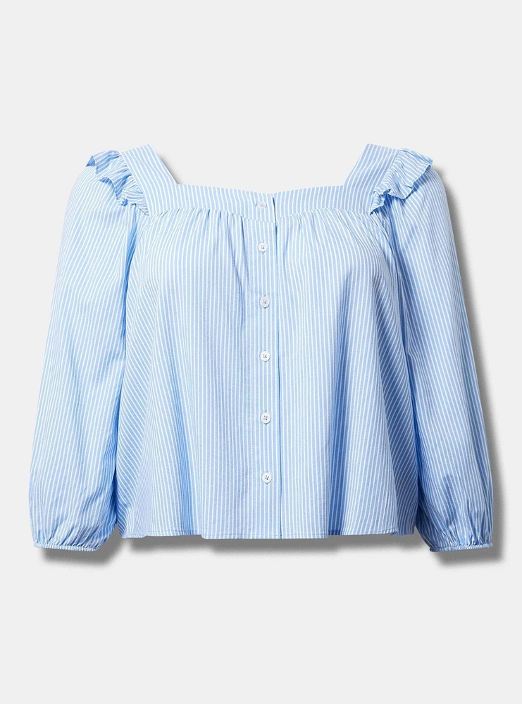 Ruffle Trim Blouse