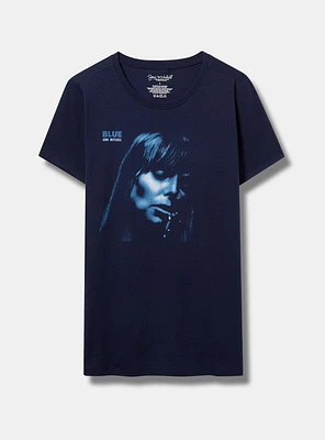 Joni Mitchell Classic Fit Crewneck Cotton Tee