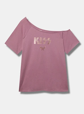 Kiss Off-Shoulder Tee