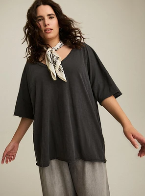 Festi Oversized V-Neck Tee