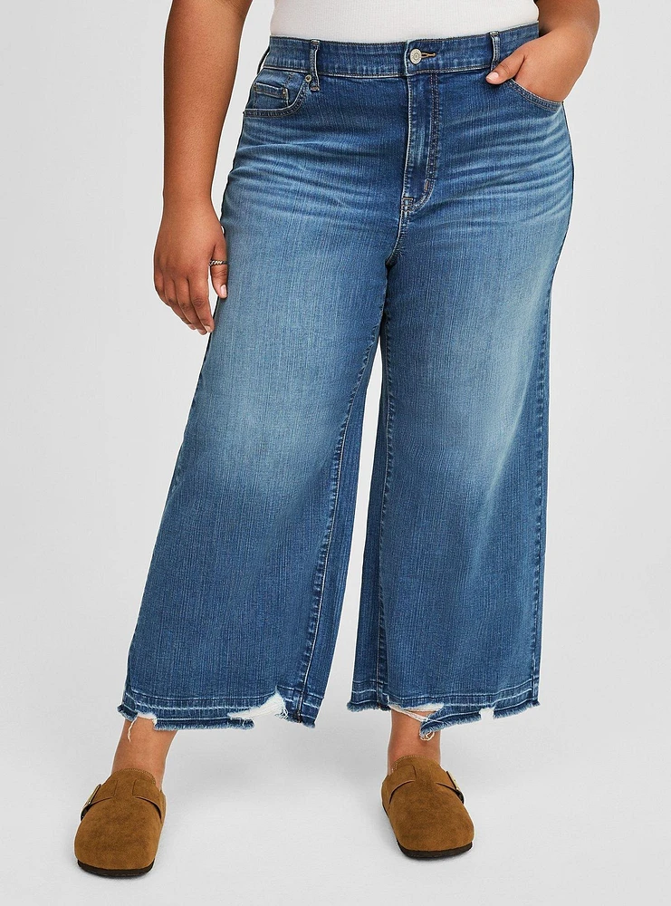 Crop High-Rise Wide Leg Jean