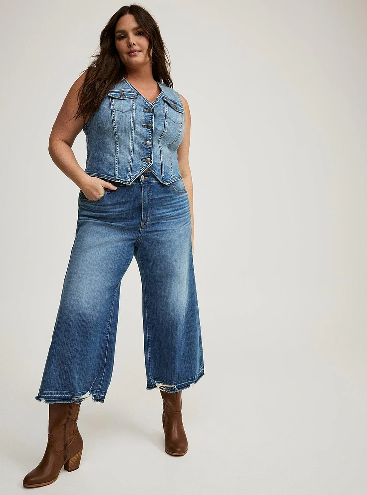 Crop High-Rise Wide Leg Jean