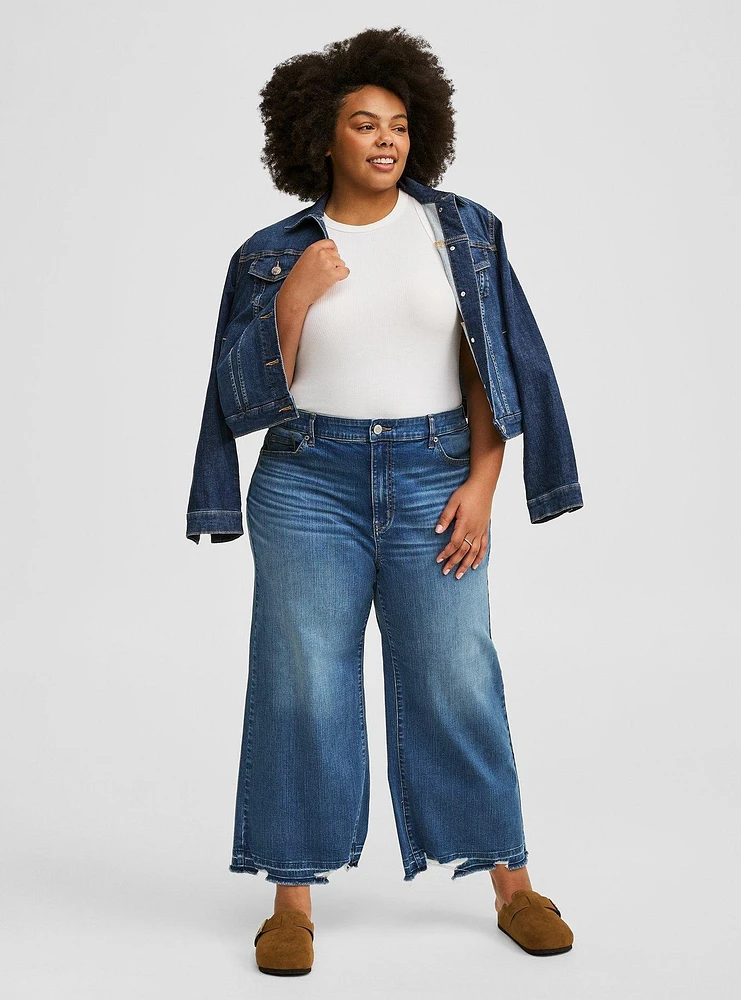 Crop High-Rise Wide Leg Jean