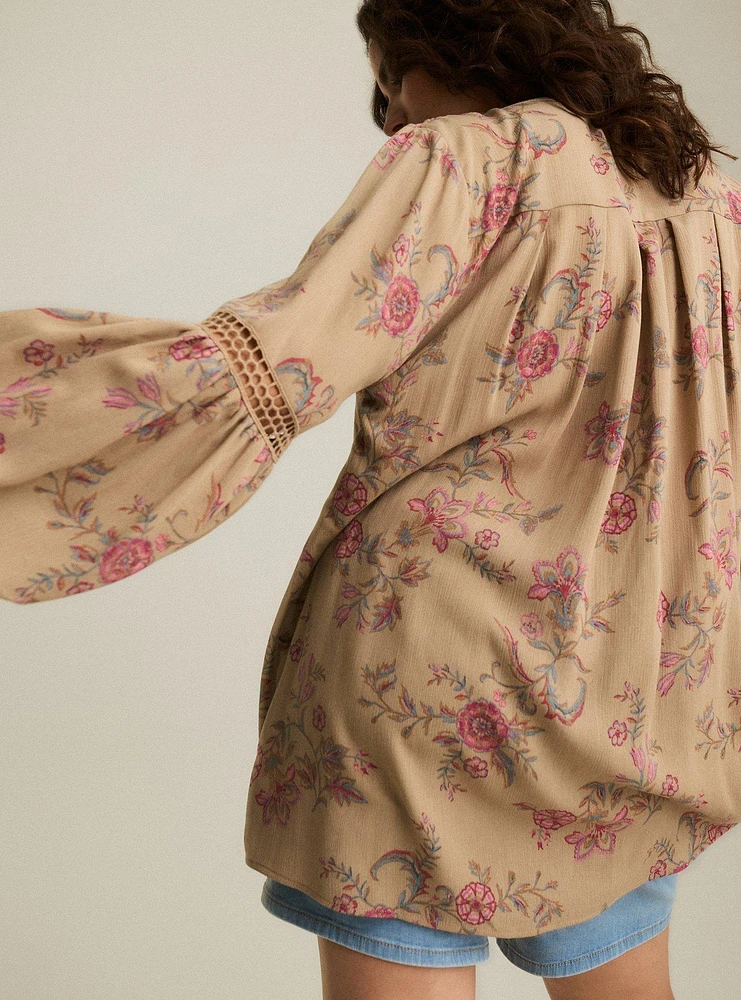 Festi Lace Inlay Top