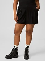 Pleated Pull-on Short