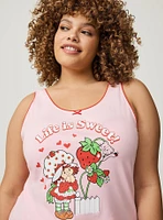 Strawberry Shortcake Lace Trim Sleep Tank