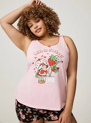 Strawberry Shortcake Lace Trim Sleep Tank