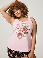 Strawberry Shortcake Lace Trim Sleep Tank