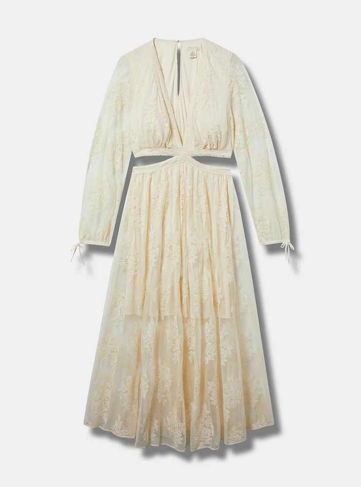 Festi Embroidered Maxi Dress