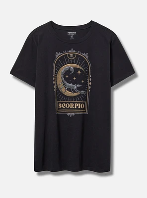 Scorpio Classic Fit Heritage Jersey Crew Tee