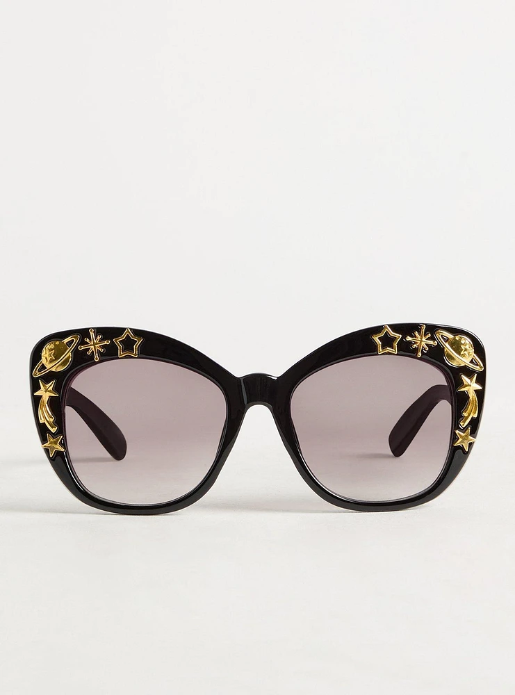 Celestial Cat Eye Smoke Lens Sunglasses