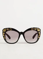 Celestial Cat Eye Smoke Lens Sunglasses