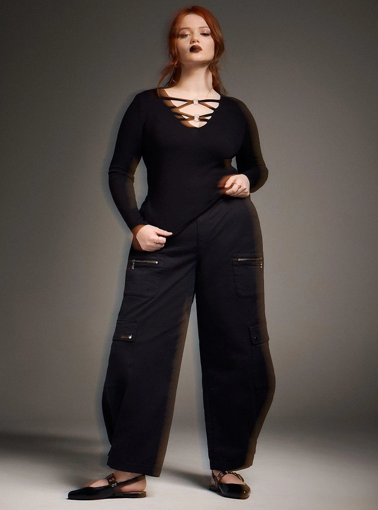 Nightfall O-Ring Long Sleeve Top