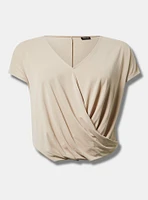 Twisted V-Neck Tee