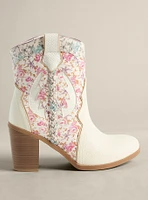 Floral Braided Western Bootie (WW