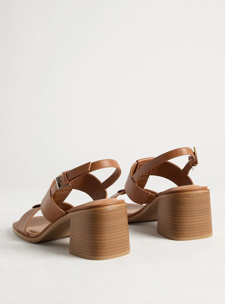 Double Strap Block Heel (WW