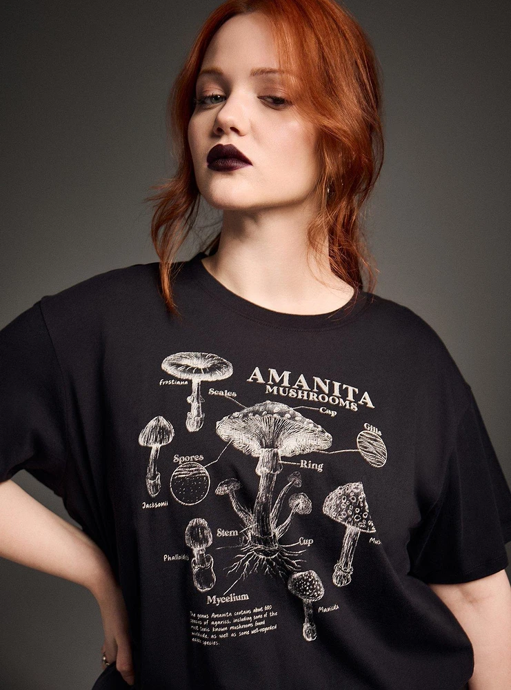 Nightfall Amanita Oversized Crew Tee