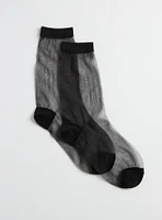 Sheer Crew Socks