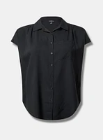 Challis Dolman Button Up Shirt