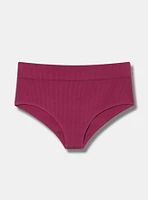 Seamless Rib Mid-Rise Cheeky Panty