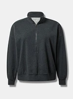 Drop Shoulder Half Zip Pullover