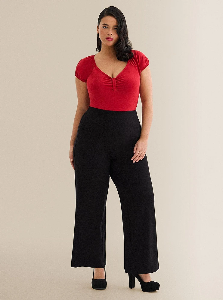 Retro Chic Wide Leg Pant