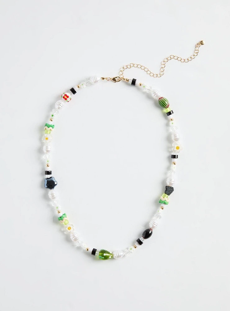 Beaded Charm Necklace