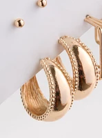 Hoop And Stud Earring Set