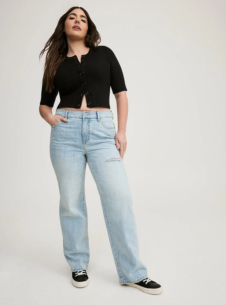 Perfect Mid-Rise Wide-Leg Jean