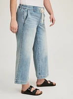 Crop Weekend Mid-Rise Wide Leg Jean