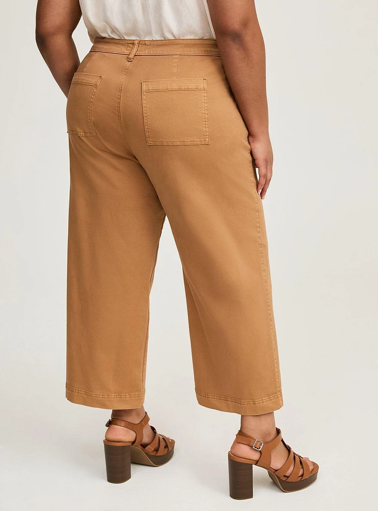 Trouser Cropped Wide-Leg Pant