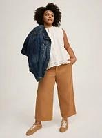 Trouser Cropped Wide-Leg Pant