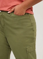 Straight Cargo Pocket High Rise Pant