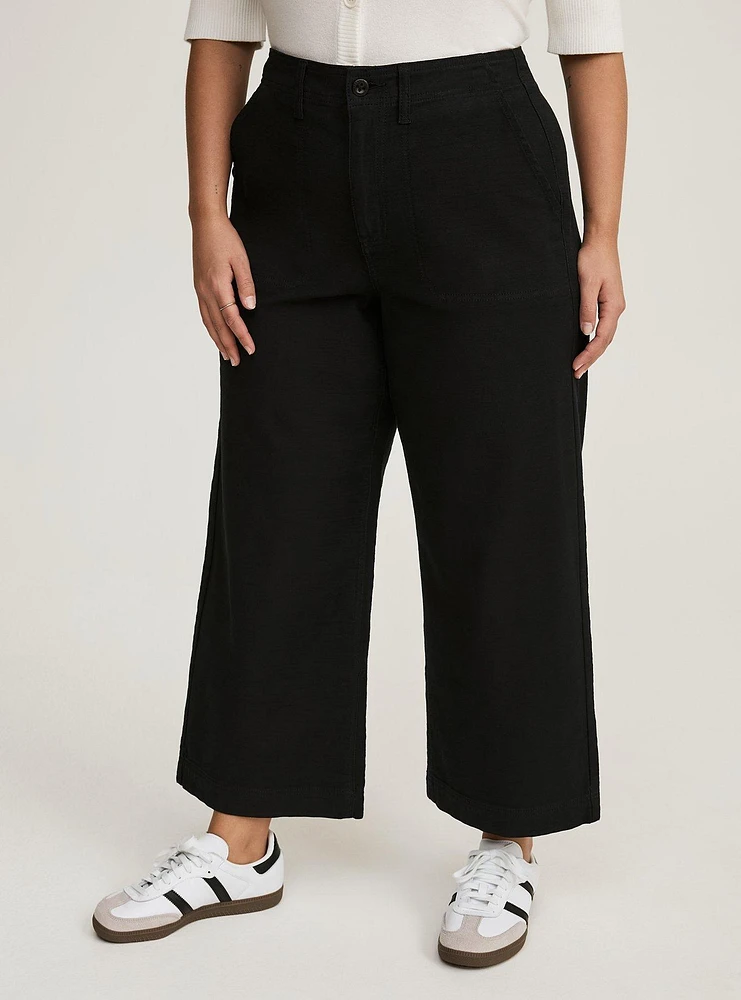 Lace-Up Back Utility Pant