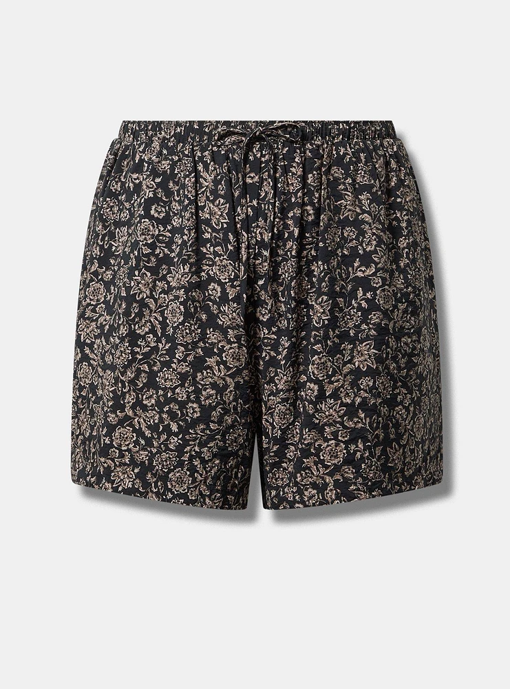 Pull-On Crinkle Rayon Short
