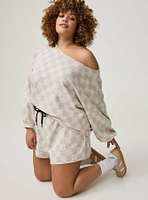 Off-Shoulder Active Sweatshirt