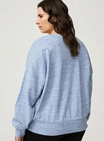 Drop Shoulder V-Neck Pullover