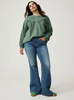 Voile Relaxed Long Sleeve Blouse