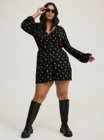 Long Sleeve Surplice Romper