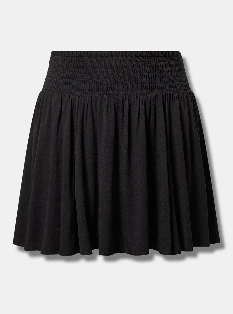 Mini Smocked Skirt with Shorts