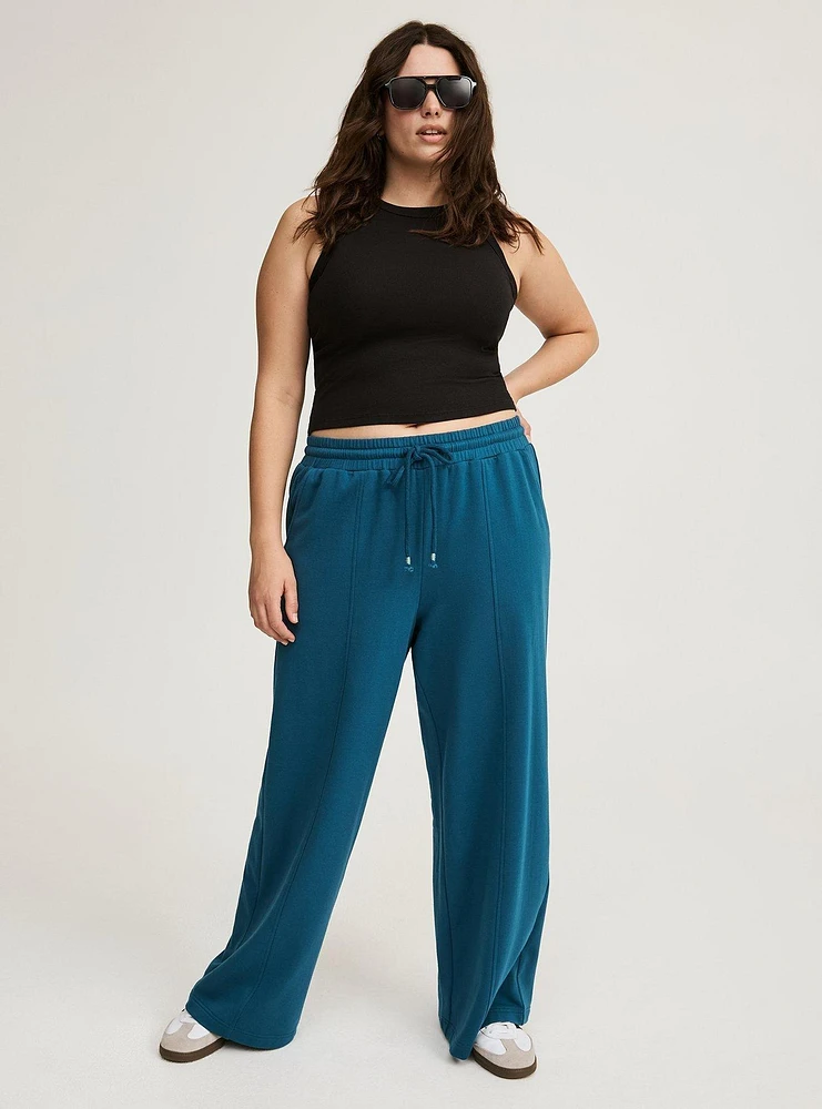 Pull-On Wide Leg High Rise Pant