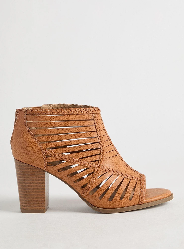 Braided Caged Block Heel (WW