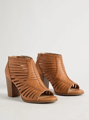 Braided Caged Block Heel (WW