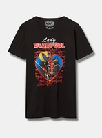 Deadpool Heart Classic Fit Crew Tee