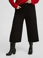 Crop Wide Lightweight Ponte Pant