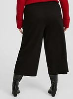 Crop Wide Lightweight Ponte Pant